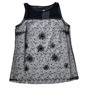 Marina Rinaldi Women's 3D Floral  Top Blouse Cineteca  New Size 12  Large